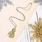Collar con Dije Símbolo de Fe de la Virgen y el Niño Estilo Clásico