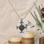 Collar con Dije de Protección Cruz de San Benito Estilo Clásico