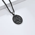 Collar con Dije de San Miguel Arcángel Efesios 6:10 Estilo Clásico