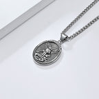 Collar con Dije de San Miguel Arcángel Efesios 6:10 Estilo Clásico