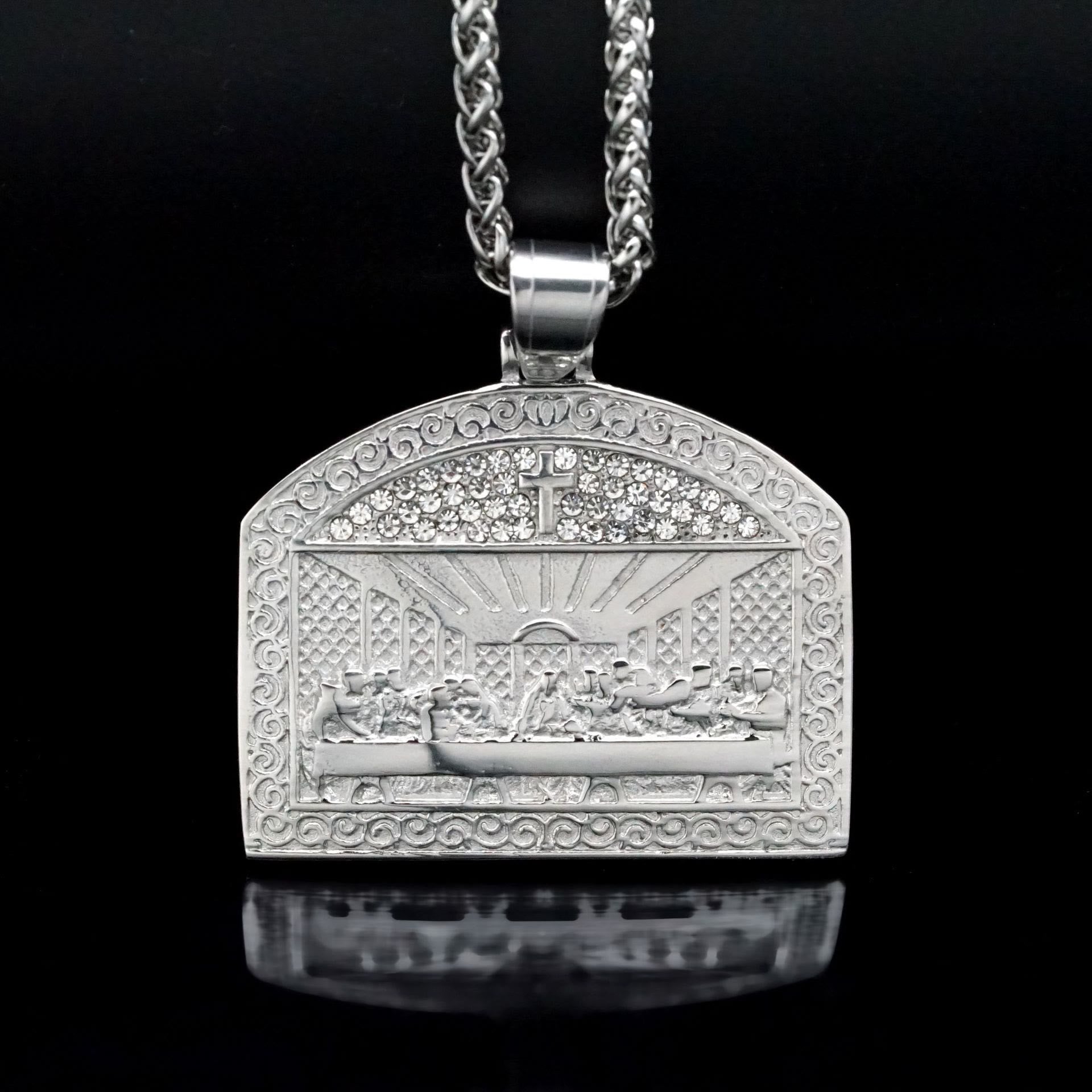 Collar con Dije de la Última Cena Estilo Moderno