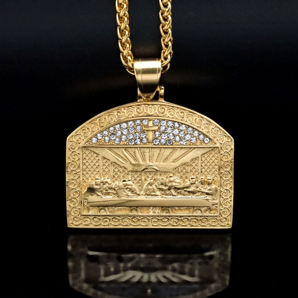 Collar con Dije de la Última Cena Estilo Moderno