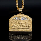 Collar con Dije de la Última Cena Estilo Moderno