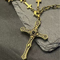 Collar con Dije de Cruz de Salvación Sagrada Estilo Moderno