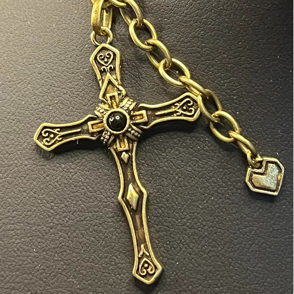 Collar con Dije de Cruz de Salvación Sagrada Estilo Moderno