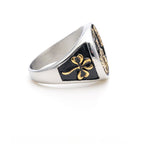 Anillo de Acero Inoxidable de San Patricio Estilo Clásico