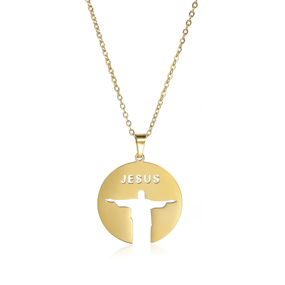 Collar con Dije Redondo de Jesús
