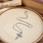 Collar con Dije de Jesús y Sus Ovejas "El Buen Pastor" Estilo Retro