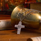 Collar con Dije de Jesús y Sus Ovejas "El Buen Pastor" Estilo Retro