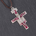 Collar con Dije de la Cruz de San Damián de San Francisco | Símbolo de Fe y Paz