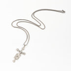 Collar con Dije de Bendición Crucifijo de Jesús con Ángeles de Diseño Exclusivo