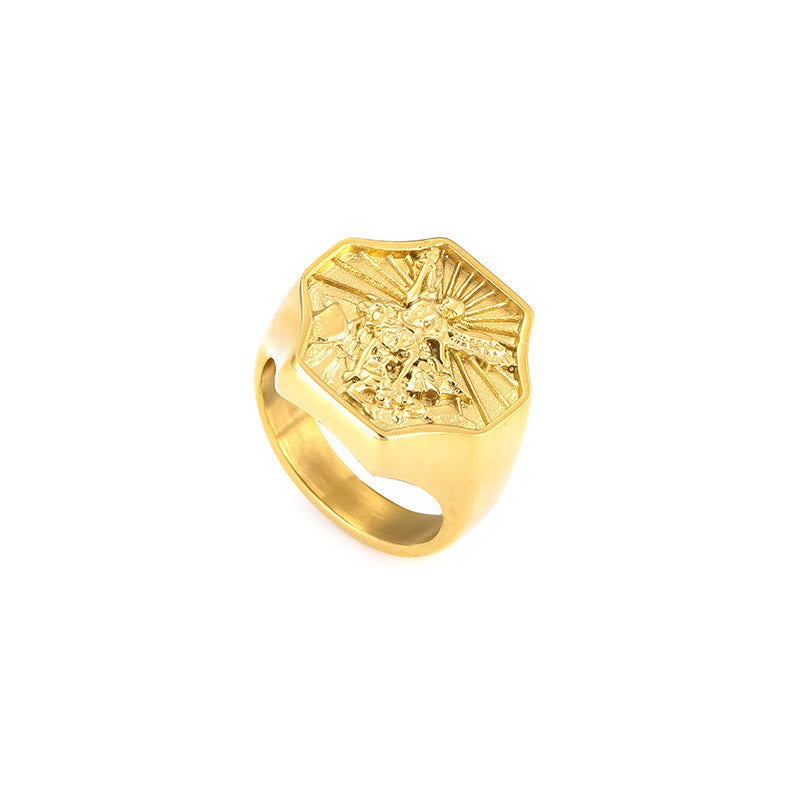 Anillo Exclusivo de San Miguel Arcángel - Expresión de Fe Diaria