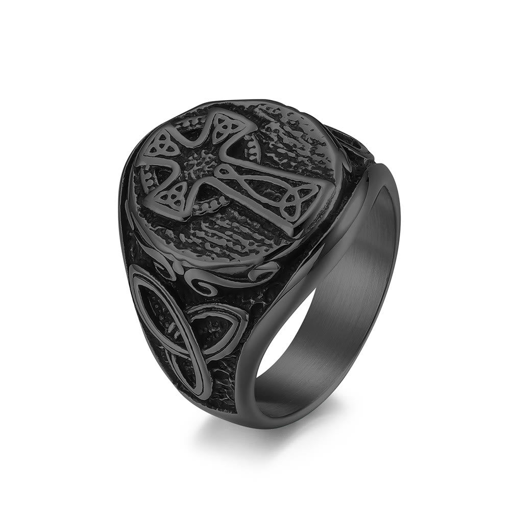 Anillo de Cruz Celta de Fe Eterna - Símbolo de Devoción Eterna