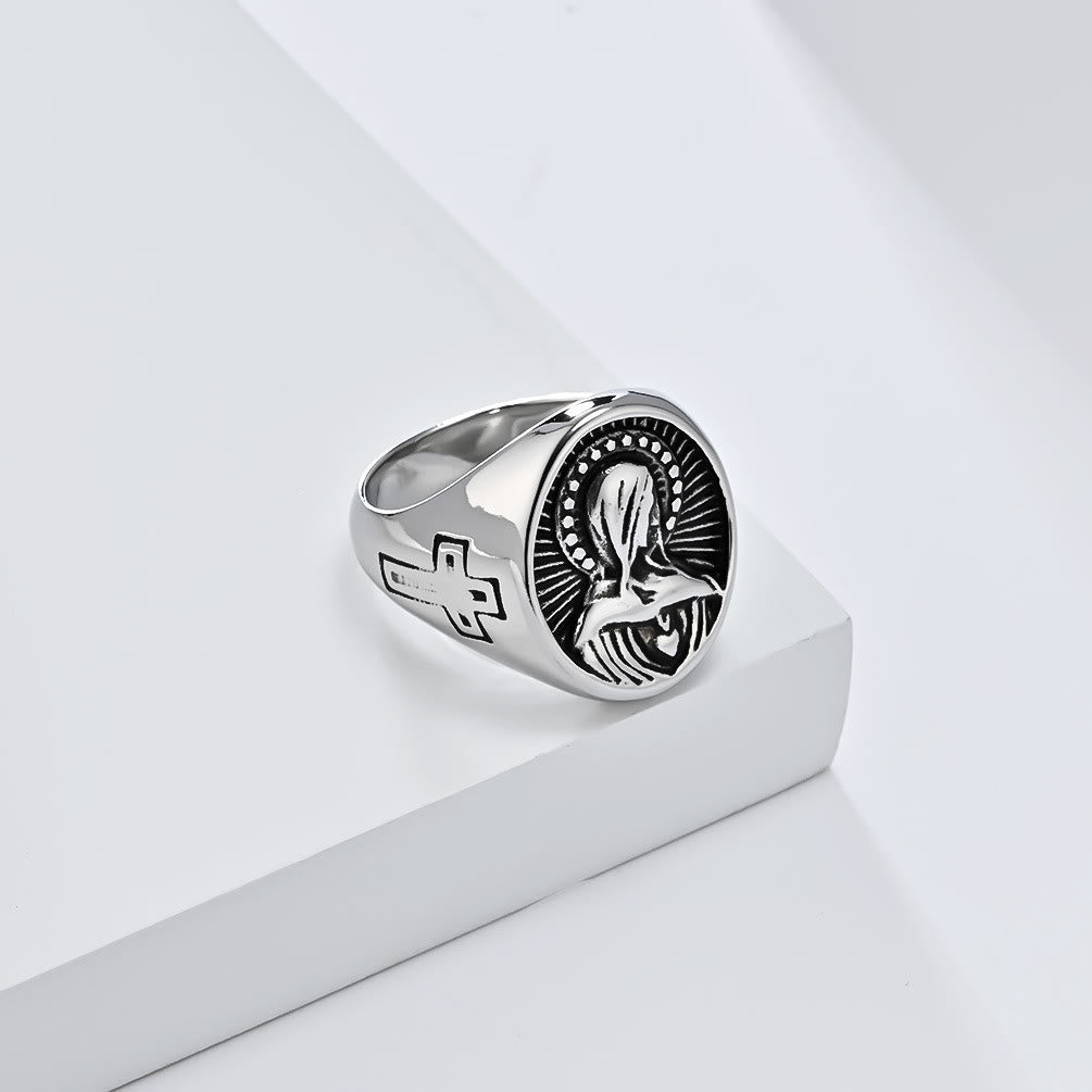 Anillo de la Virgen María "Gracia Divina" - Homenaje al Amor Santo