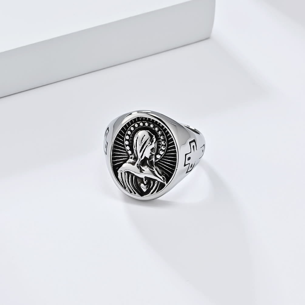 Anillo de la Virgen María "Gracia Divina" - Homenaje al Amor Santo
