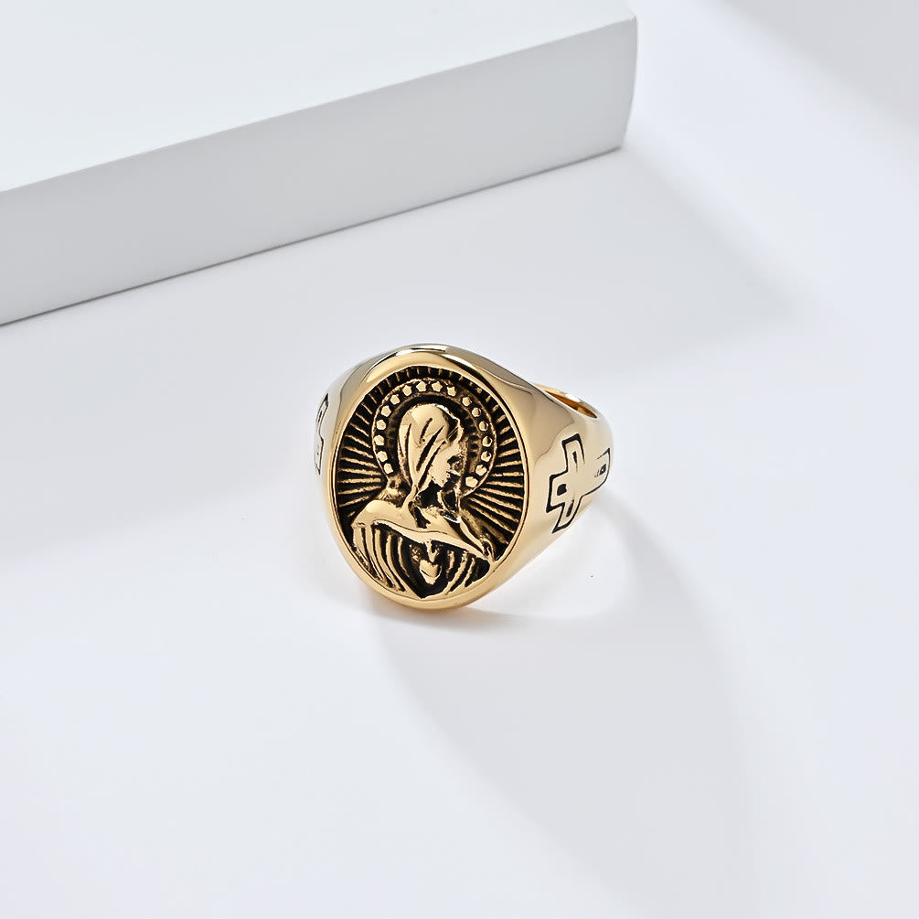 Anillo de la Virgen María "Gracia Divina" - Homenaje al Amor Santo