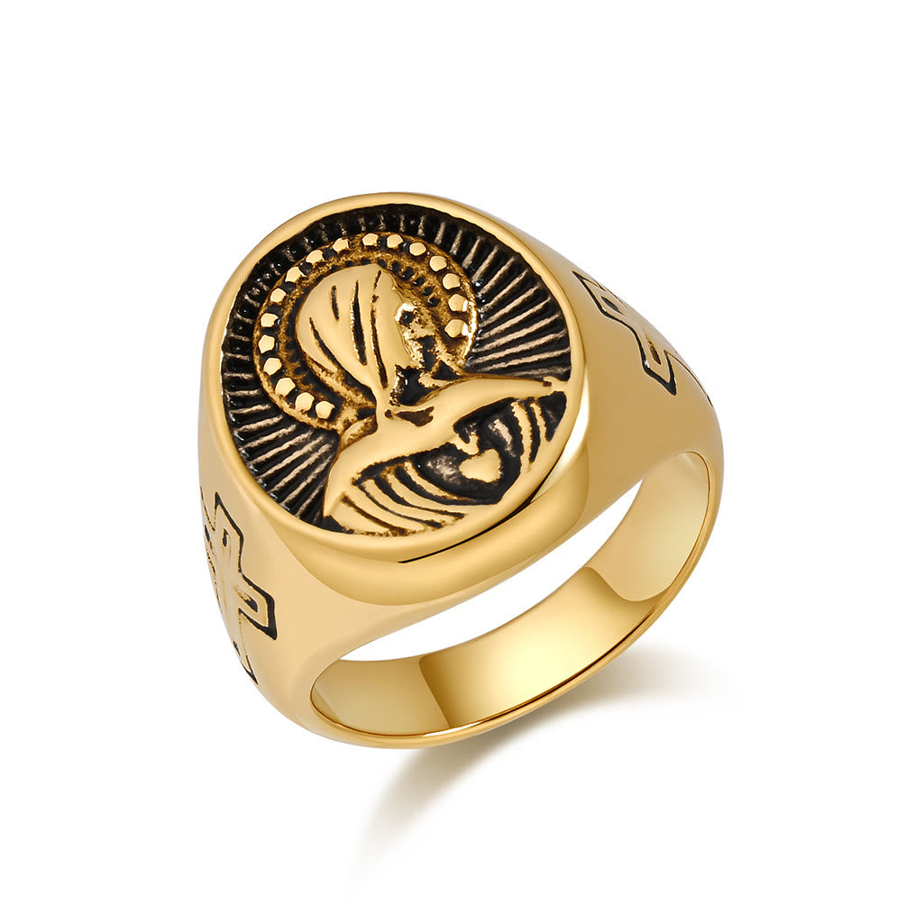 Anillo de la Virgen María "Gracia Divina" - Homenaje al Amor Santo