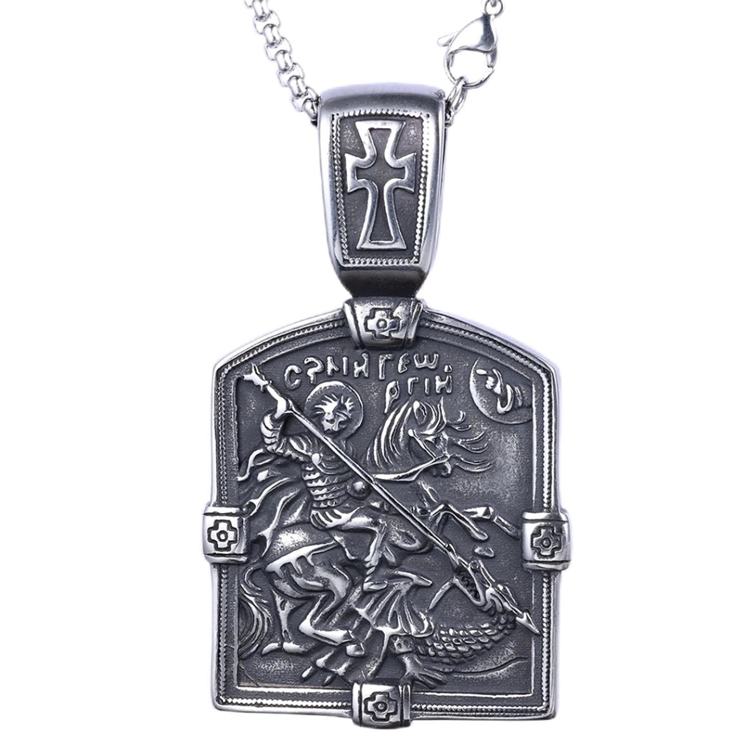 Collar de San Jorge Venciendo al Dragón - Símbolo de Valor y Protección Divina