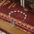 Pulsera Casual Ajustable con Medalla Milagrosa y Crucifijo