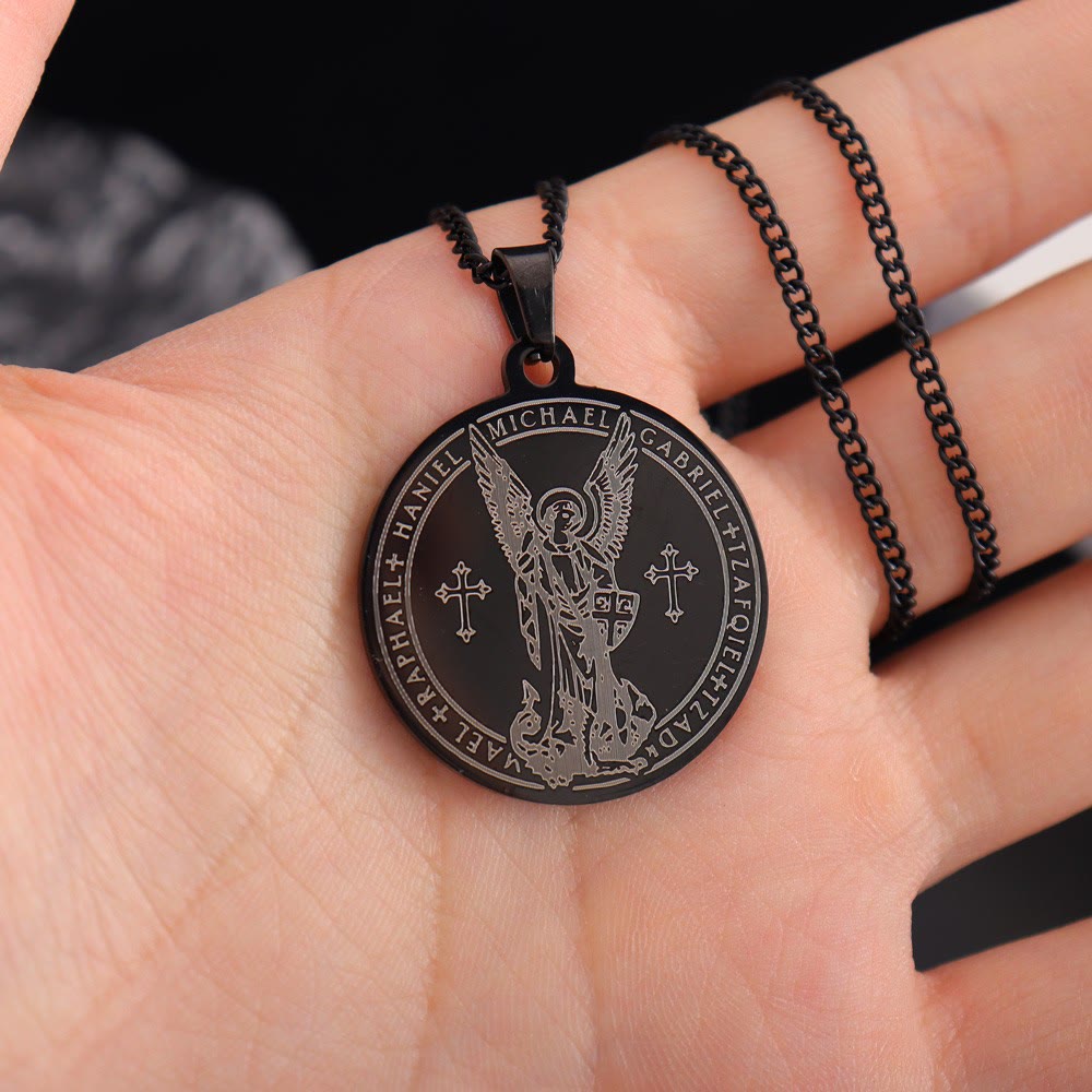 Collar con Medallón de San Miguel Arcángel - Conecta con los Guardianes Celestiales
