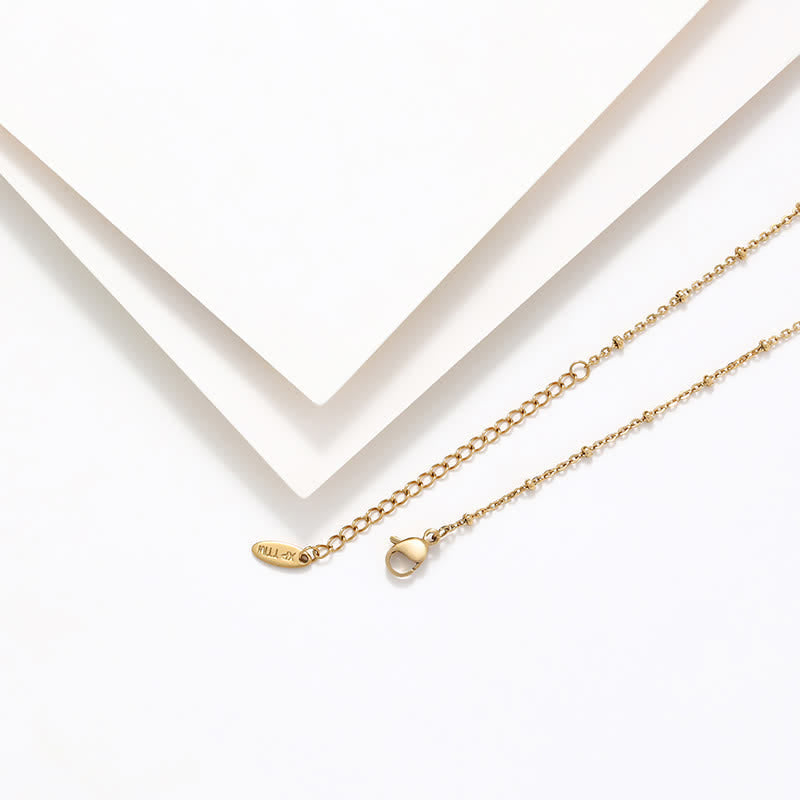 Collar Elegante Tono Oro con Medalla Milagrosa y Dije de Cruz Sencilla