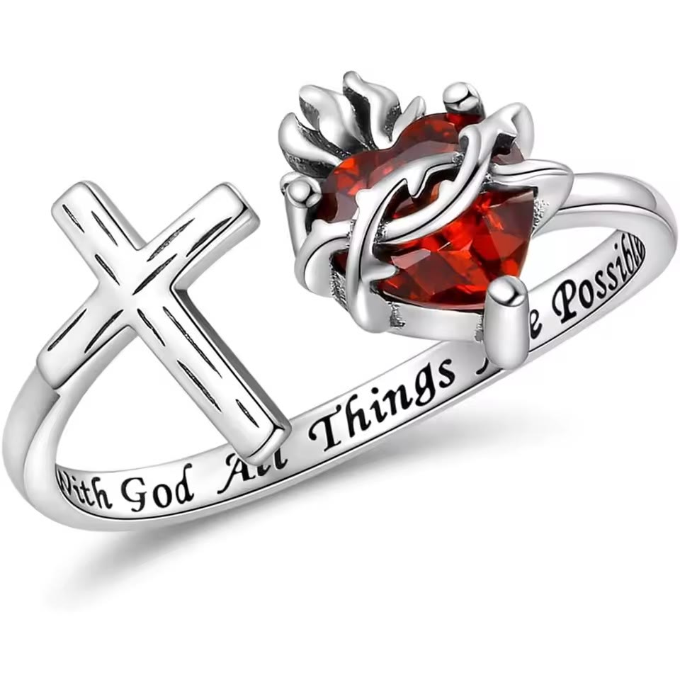 Anillo del Sagrado Corazón de Jesús: Para Dios Todo es Posible