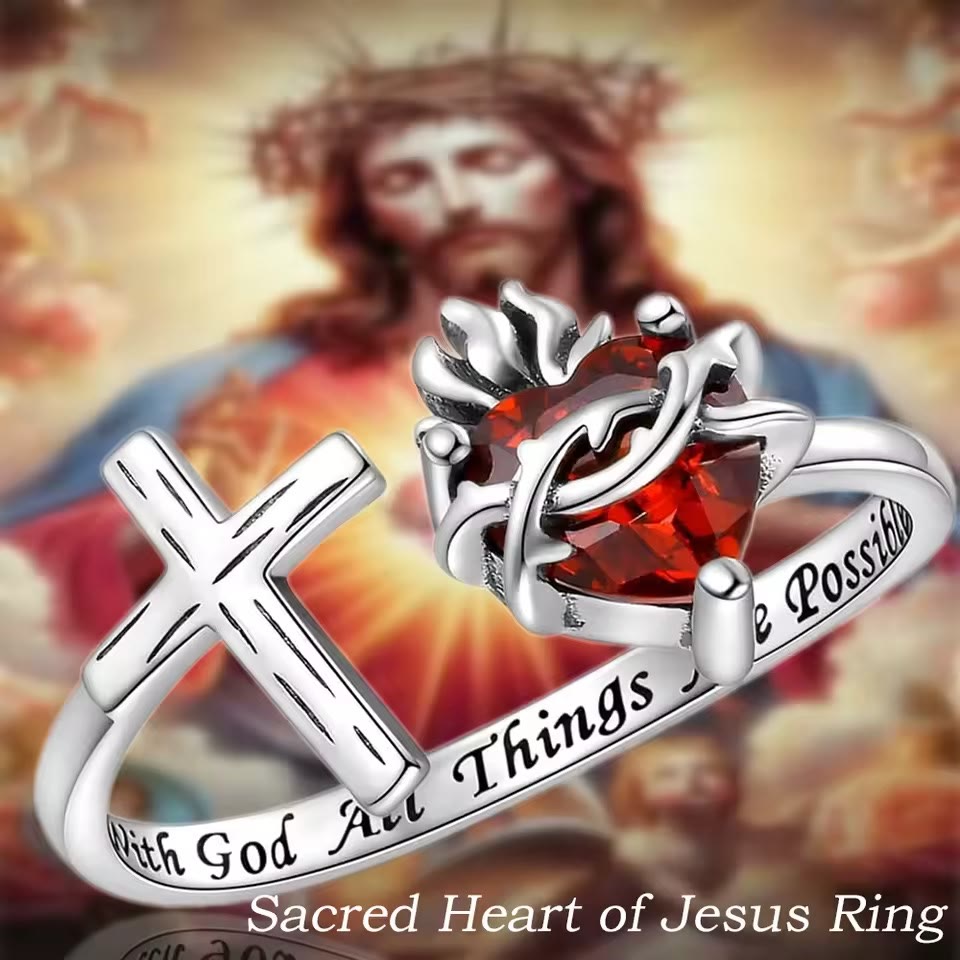 Anillo del Sagrado Corazón de Jesús: Para Dios Todo es Posible