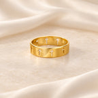 Divine Gold Cross Ring
