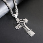 Collar de Cruz "Fe y Valor" en 3 Colores: Abraza el Poder de Creer