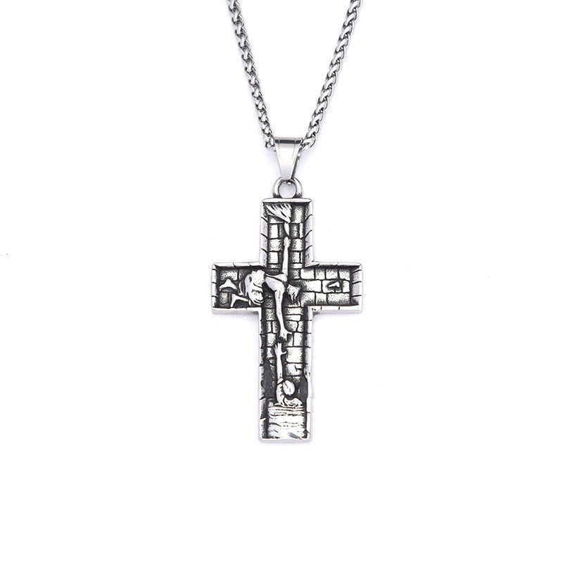 Collar de Cruz "Manos de Redención": Testimonio del Rescate Divino