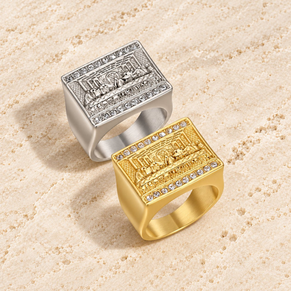 2 Colors Vintage&Classic The Last Supper Ring