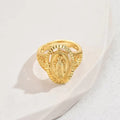 Anillo de la Virgen de Guadalupe Estilo Vintage y Clásico: Homenaje Eterno a la Fe y la Elegancia