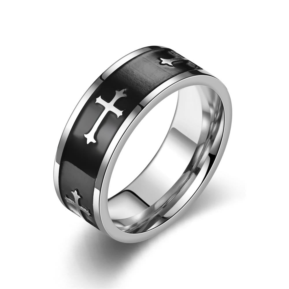 Anillo de Cruz Moderno y Minimalista: Símbolo de Fe y Estilo
