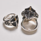 Anillo Escudo, Espada e Iris de Fe Inmortal: Símbolo de Fe y Fortaleza