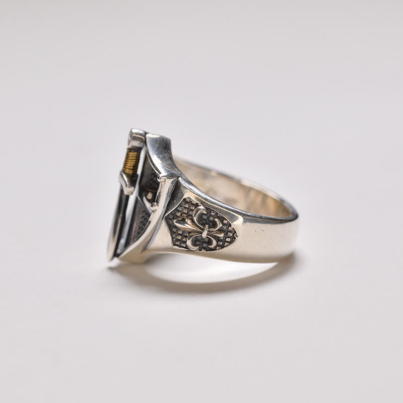 Anillo Escudo, Espada e Iris de Fe Inmortal: Símbolo de Fe y Fortaleza