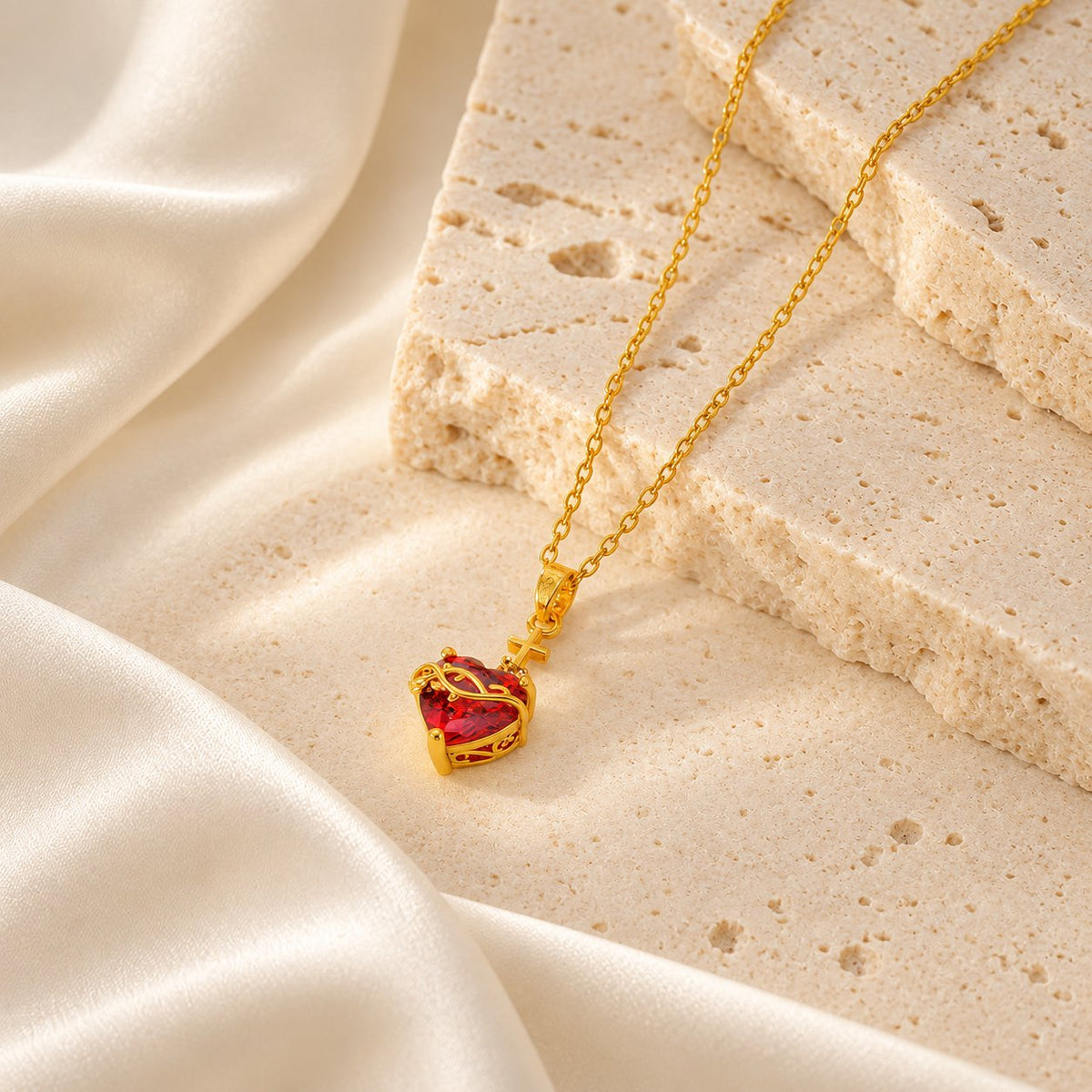 Modern & Minimalist Love Cross Necklace