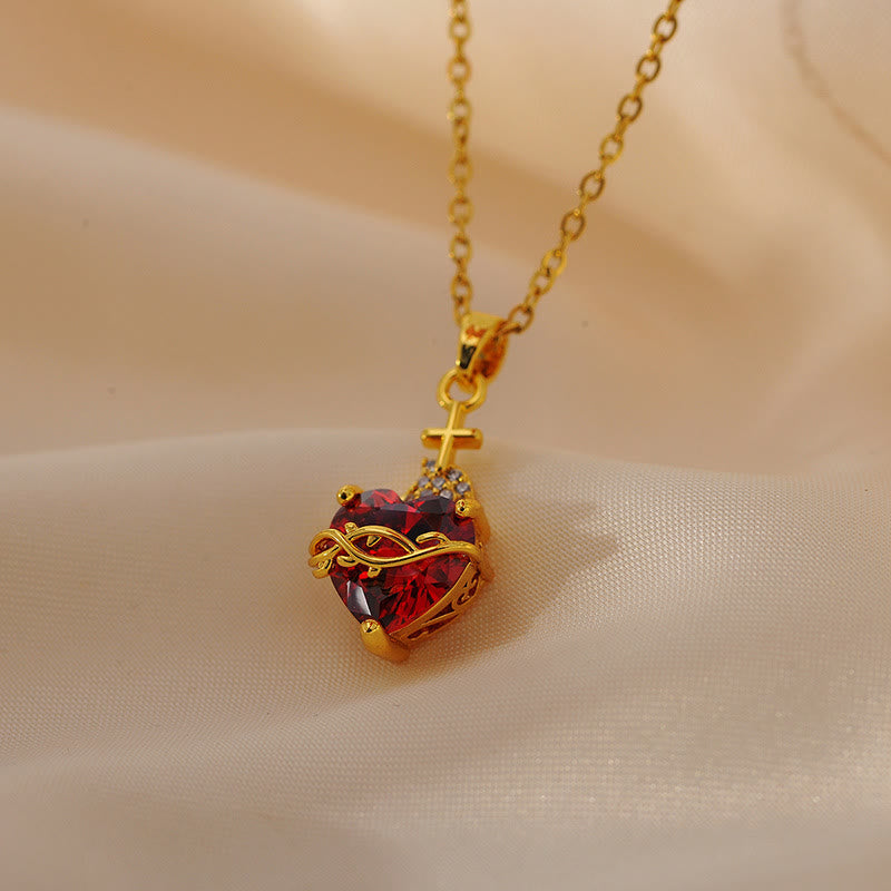 Collar de Cruz de Amor Moderno y Minimalista: Fusión de Diseño Contemporáneo y Simbolismo Eterno
