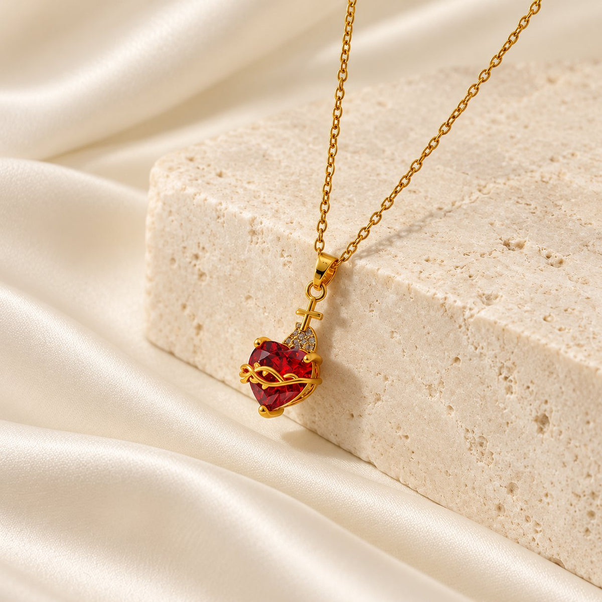 Modern & Minimalist Love Cross Necklace