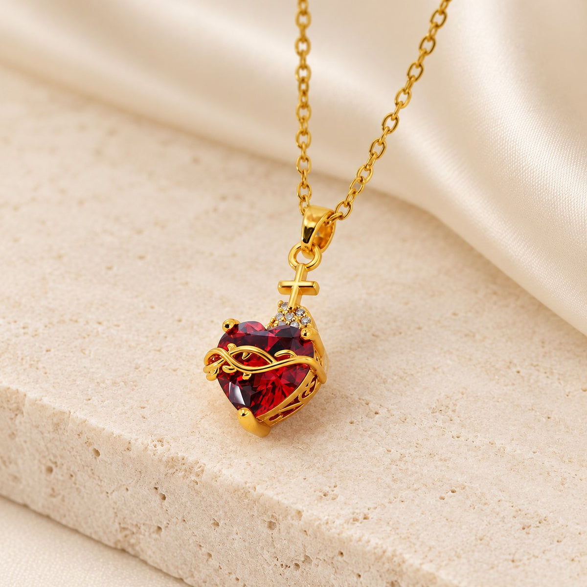 Modern & Minimalist Love Cross Necklace