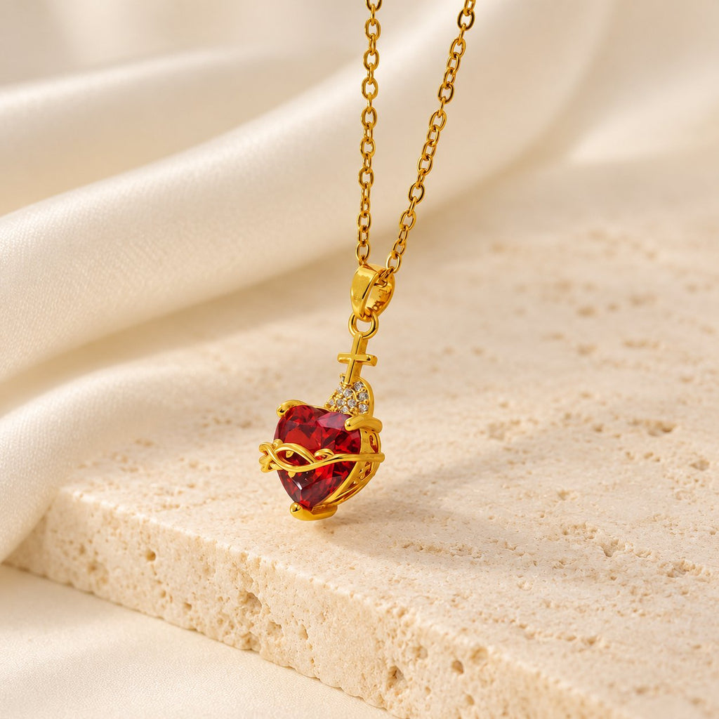 Modern & Minimalist Love Cross Necklace