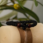 Pulsera de Cordón con Nudo de Cruz Azul y Negro: Señal de Fe