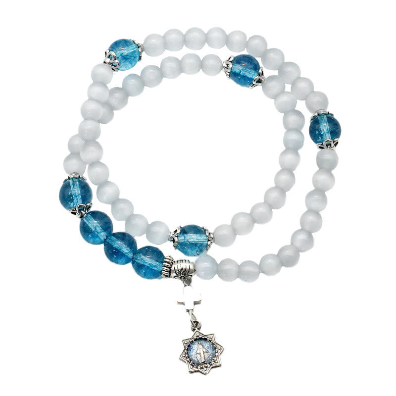 Minimalist Adjustable Bracelet with Multicolored Cat's Eye Stones