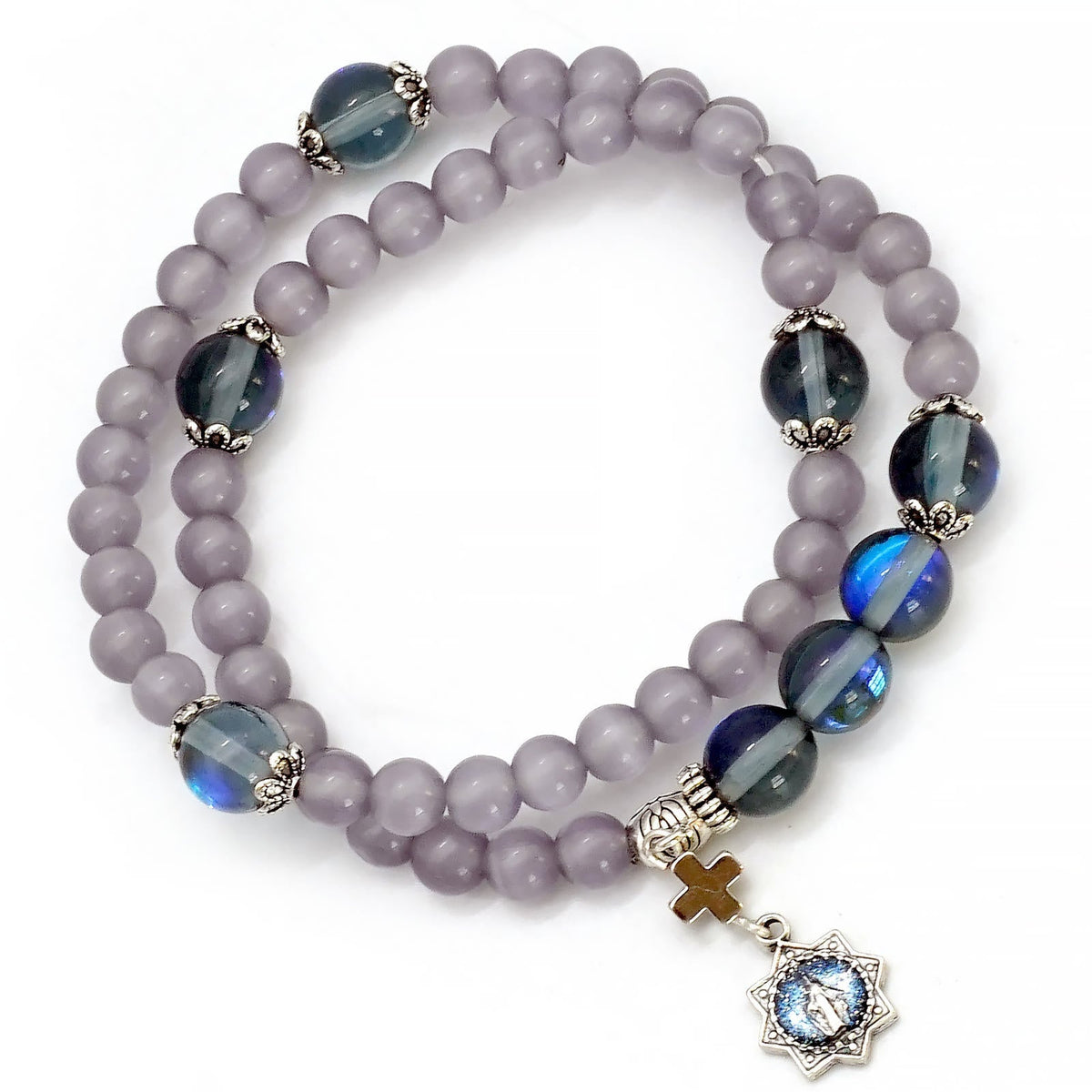 Minimalist Adjustable Bracelet with Multicolored Cat's Eye Stones