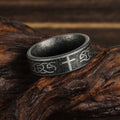 Anillo Artesanal Envejecido de Plata 925 con Nudo Celta y Cruz: Expresión de Identidad de Fe