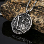 Collar Amuleto con Dije "San Miguel Arcángel Protégenos"