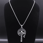 Crucifijo Sagrado Antiguo con Paloma del Espíritu Santo y Veni Creator Spiritus Estilo Retro