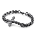 Pulsera de Cruz Minimalista Multicolor de Líneas Limpias y Alma Fiel