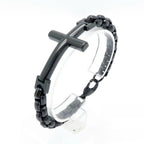 Pulsera de Cruz Minimalista Multicolor de Líneas Limpias y Alma Fiel