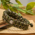 Pulsera Artesanal Duradera de Paracord de San Benito Estilo Vintage