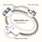 Minimalist Cross Chain Bracelets